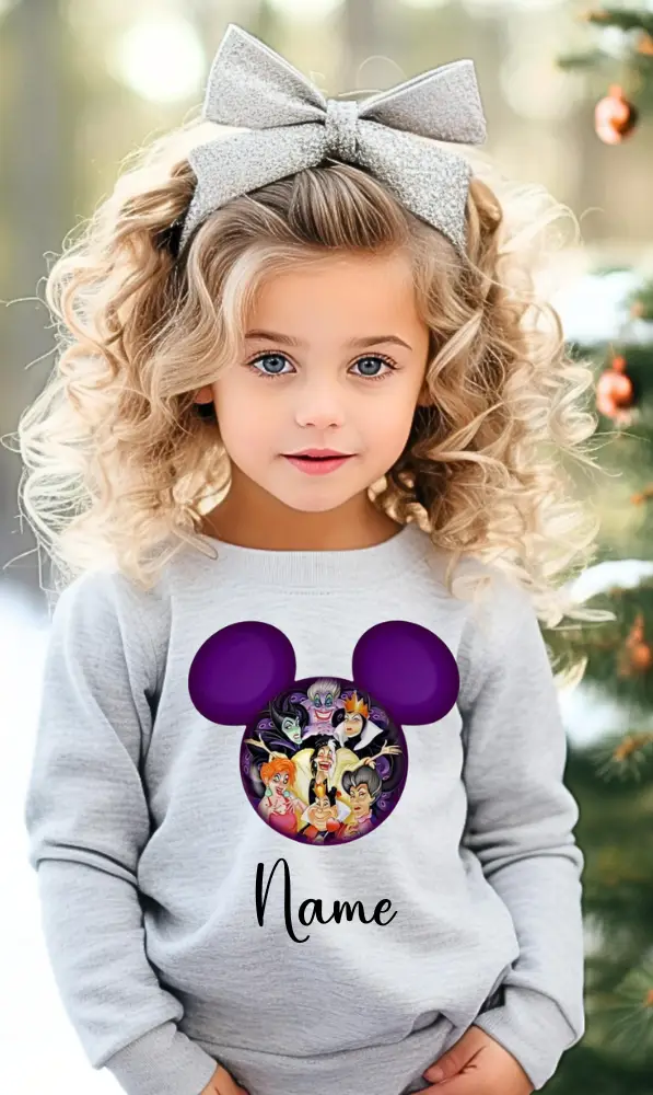 young girl with disney T-Shirt